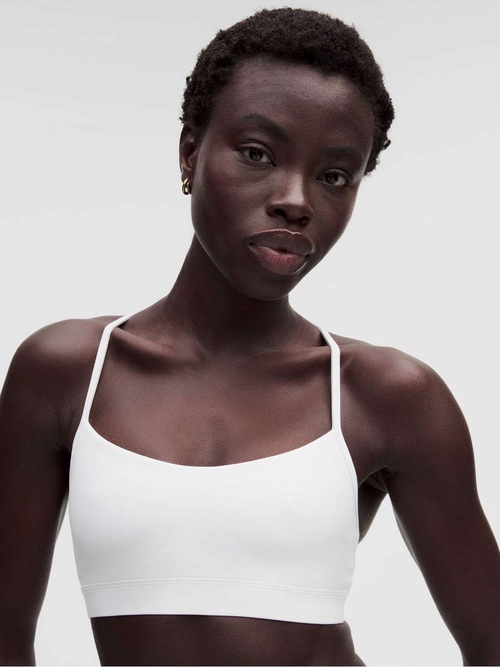 White Flow-Y Lululemon Sports Bra